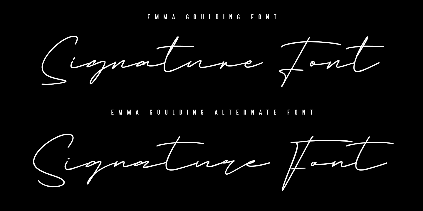 Example font Emma Goulding #4